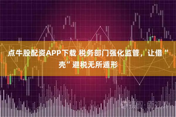点牛股配资APP下载 税务部门强化监管，让借“壳”避税无所遁形